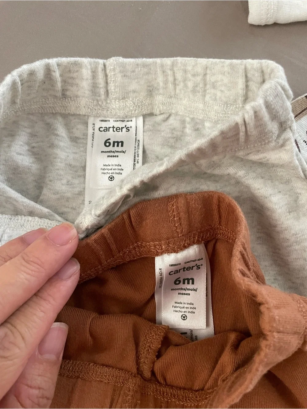 Carter's Baby Neutral Animal Print & Solid Pants Set - Brown & Light Gray